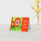 CARTE FLEURS ROUGES ET BLANCHES/ COMMENT ÊTES-VOUS ? (PE (Fleur jaune)