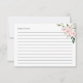 Carte Fleurs Rouges, Fleurs Roses, Recette Fête des mari (Dos)