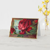 Carte Fleurs rouges victoriennes Plan de bateau à eau An (Fleur jaune)