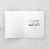 Carte Fleurs rustiques Cousin Joyeux Noël (Intérieur)