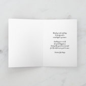 Carte Fleurs rustiques Enseignant Noël (Intérieur)