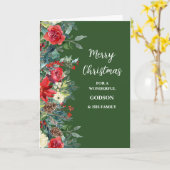 Carte Fleurs rustiques Godson & Family Joyeux Noël (Fleur jaune)