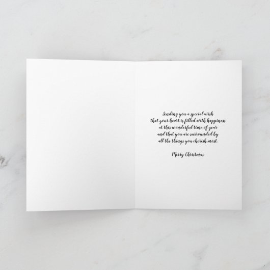 Carte Fleurs rustiques Godson Joyeux Noël (Intérieur)