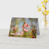 Carte Fleurs Sakura Pink Douce Au Printemps (Fleur jaune)