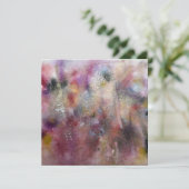 Carte Fleurs sauvages abstraites (Debout devant)