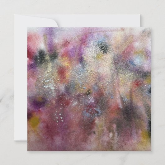 Carte Fleurs sauvages abstraites (Devant)