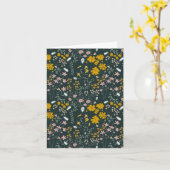 Carte Fleurs sauvages bohémiens de la moutarde (Fleur jaune)