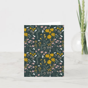 Carte Fleurs sauvages bohémiens de la moutarde
