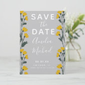 Carte Fleurs sauvages - Botanique tirée à la main Enregi (Debout devant)