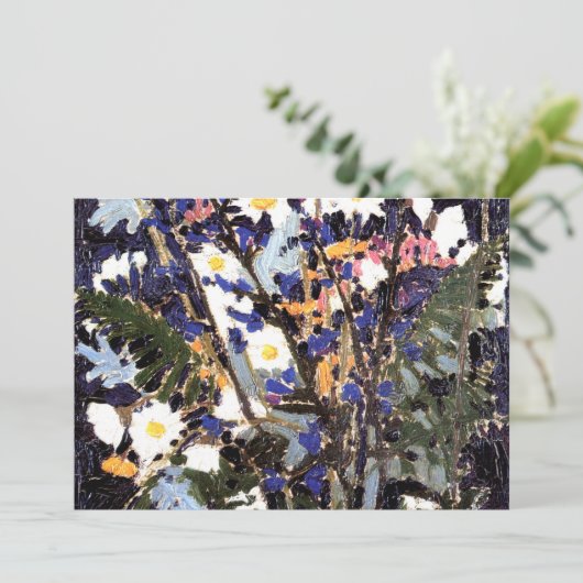 Carte Fleurs sauvages canadiens par Tom Thomson, (Debout devant)