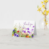 Carte Fleurs sauvages d'aquarelle de printemps personnal (Fleur jaune)