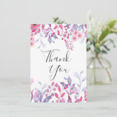 Carte Fleurs sauvages de campagne violettes (Debout devant)