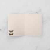 Carte Fleurs sauvages de papillon bohémien moderne Motif (Intérieur)