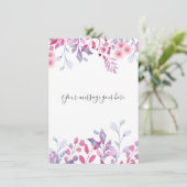 Carte Fleurs sauvages de pays pourpre (Debout devant)