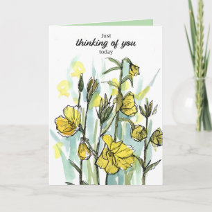Carte Fleurs sauvages de prières pour vous aujourd'hui