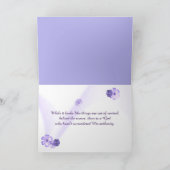 Carte Fleurs sauvages de printemps violet (Intérieur)