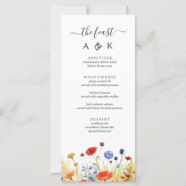 Carte Fleurs sauvages de Spring Meadow (Devant)