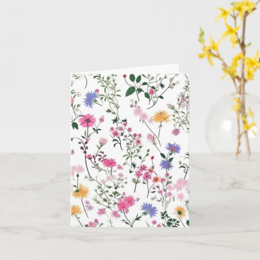 Carte Fleurs sauvages d'été (Fleur jaune)