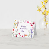 Carte Fleurs Sauvages Élégantes de Printemps (Fleur jaune)