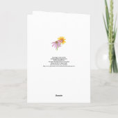 Carte Fleurs sauvages, intérieur vide (Dos)