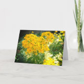 Carte Fleurs sauvages jaunes (Devant)