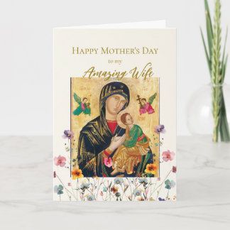 Carte Fleurs sauvages pastel pour la fête des mères de m