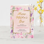 Carte Fleurs sauvages pourpres Bonne mère fête des mères (Fleur jaune)