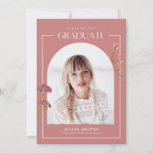 Carte Fleurs sauvages roses Filles Lycée (Devant)