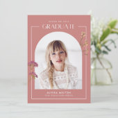 Carte Fleurs sauvages roses Filles Lycée (Debout devant)