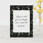 Carte Fleurs sauvages Sur La Pensée Noire De Vous (Fleur jaune)