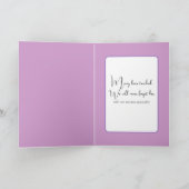 Carte Fleurs sauvages violet sympathy (Intérieur)