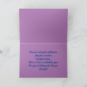 Carte Fleurs sauvages violets (Intérieur)