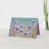 Carte Fleurs sauvages violets (Devant)