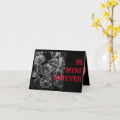 Carte Fleurs Sombres Saint-Valentin (Fleur jaune)