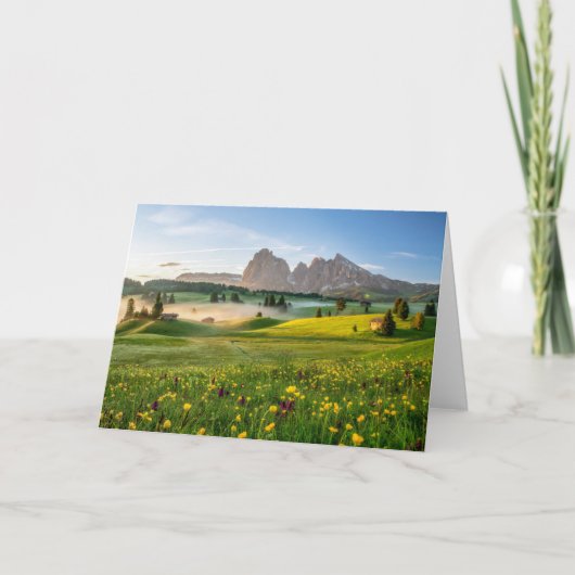Carte Fleurs | Spring Alpe di Siusi Langkofel (Devant)