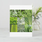 Carte Fleurs vertes (Debout devant)