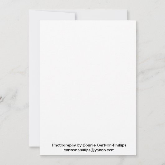 Carte Fleurs vertes (Dos)