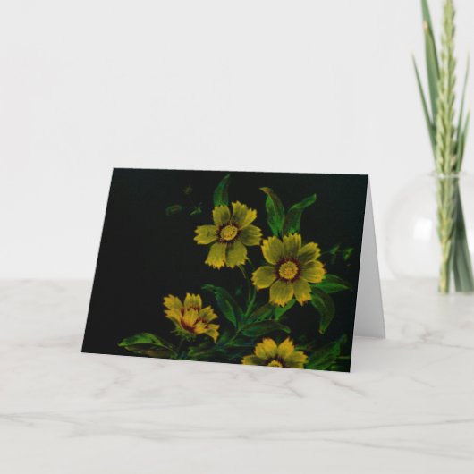 Carte Fleurs vintages (Devant)