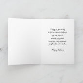 Carte Fleurs vintages blanches Grandgirl Anniversaire (Intérieur)