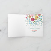 Carte Fleurs vintages Bonne fête des mères (Intérieur)