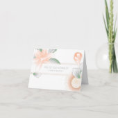 Carte Fleurs vintages élégantes funérailles (Devant)