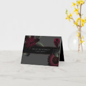 Carte Fleurs vintages élégantes funérailles (Fleur jaune)