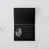 Carte Fleurs vintages élégantes funérailles (Intérieur)