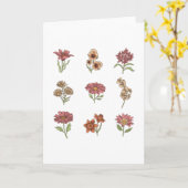 Carte Fleurs Vintages fleurs sauvages Botanique (Fleur jaune)