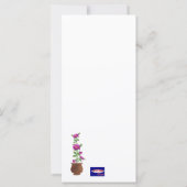 Carte Fleurs violettes (Dos)