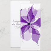 Carte Fleurs Violettes (Devant / Derrière)