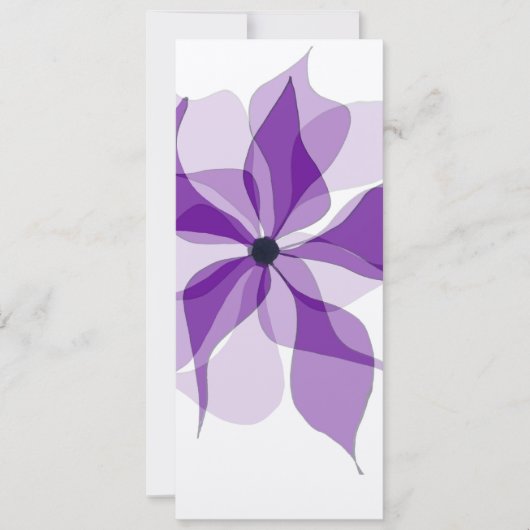 Carte Fleurs Violettes (Devant)