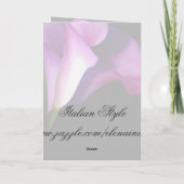 Carte Fleurs violettes (Dos)