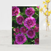 Carte Fleurs violettes (Fleur jaune)