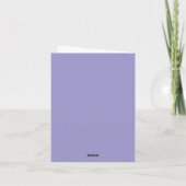 Carte Fleurs violettes (Dos)